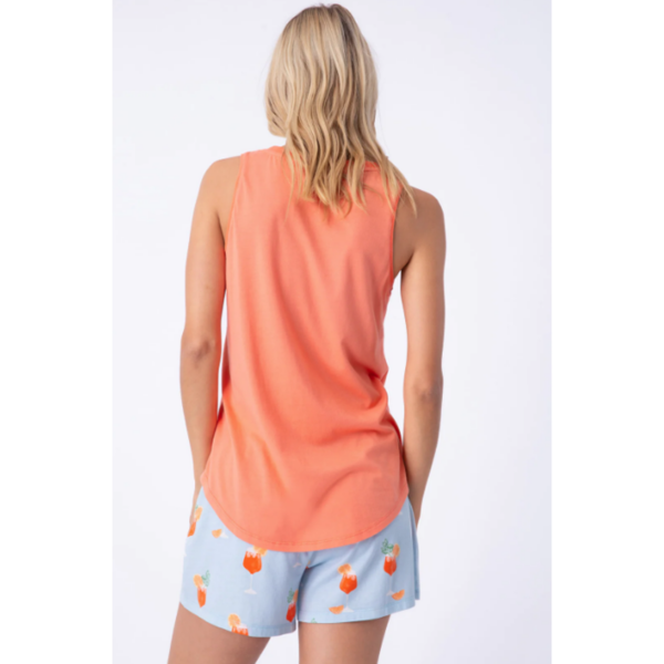 PJ Salvage - Spritzy Tank and Short Set - Blue and Orange