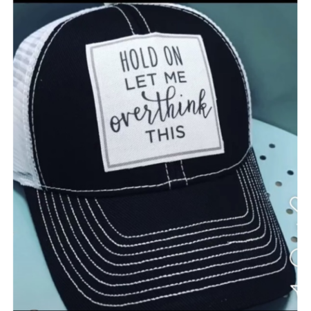 Custom Hats - Hold on - Black