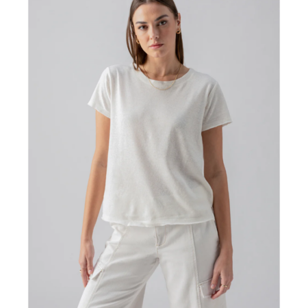 Sanctuary - Linen Perfect Tee - White