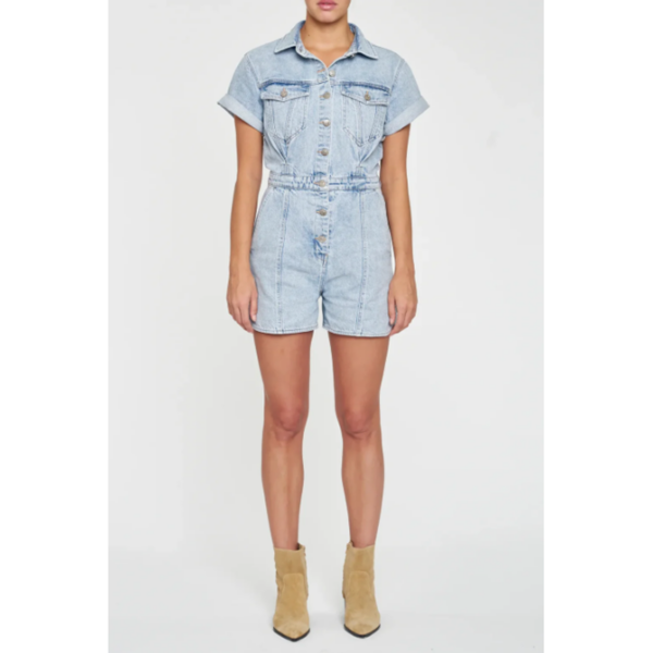 Daze - Topanga Romper - Dolphin