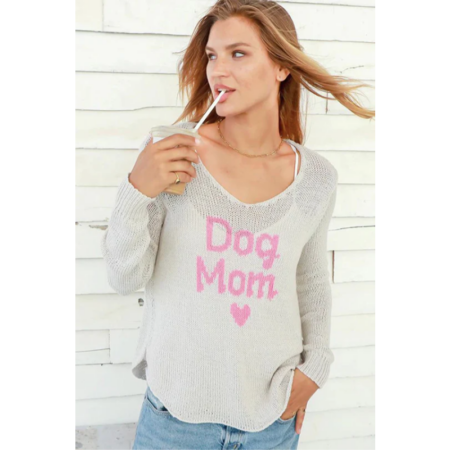 Wooden Ships - Dog Mom - Tan/Pink