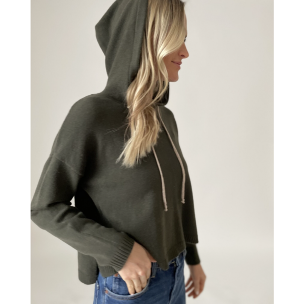 Six/Fifty - Smiley Hoodie - Olive/Latte