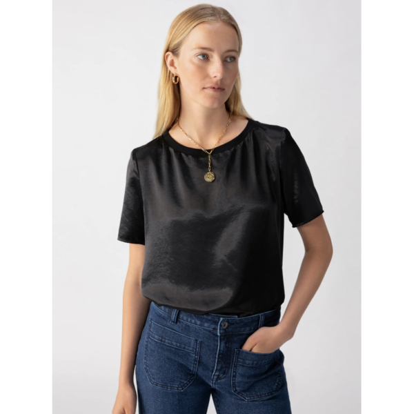 Sanctuary - Timeless Satin Tee - Black